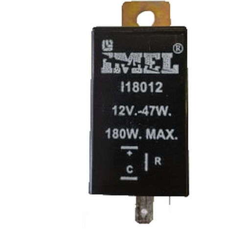 Lem Select – Centrale clignotante 12 V 47/180 W – Avec voyant et fixation – Fréquence 90 flash/mn – 3 plots pour installation facile
