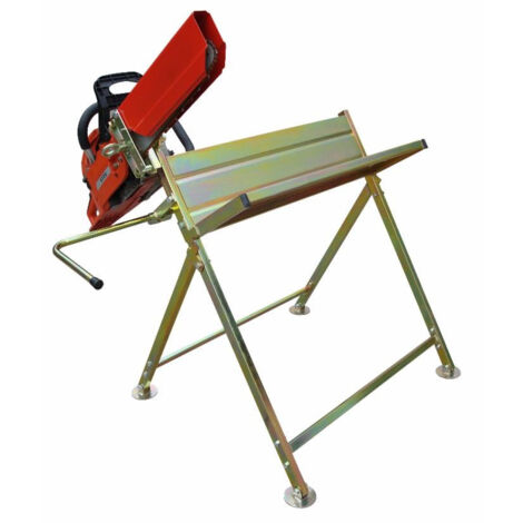 Lem Select – Chevalet de sciage en acier avec protection guide chaîne – Longueur maximum 45 cm – Pour bûches jusqu'à 25 cm de diamètre