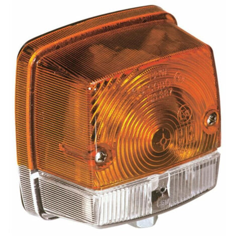 Lem Select – Feu avant droite-gauche 2 fonctions 84x83 mm – Feu de position 12V 21W – Clignotant 12V 5W – Homologation CE