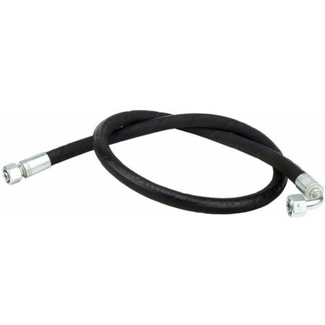 Lem Select – Flexible hydraulique 2SN 1/2' 1400 mm – Raccords femelle droit et 90° – Pression élevée pour applications industrielles