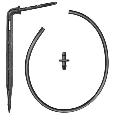 Lem Select – Goutteur flèche simple coudé 50 cm – Lot de 10 – Débit 0,9 L/h à 0,2 Bar – Adaptateur unidirectionnel inclus