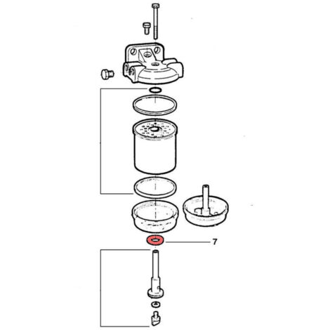 Lem Select – Joint caoutchouc filtre à gasoil adaptable FIAT – Lot de 5 – Caoutchouc grand axe central – Réf. 9918124