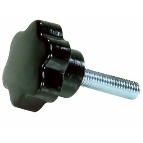 Lem Select – Molette en bakélite Ø 50 mm – Filetage mâle M12X40 – Résistance mécanique élevée pour usage durable – Accessoire tondeuse pro