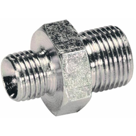 Lem Select – Raccord de réduction mâle 3/8' - mâle 1/4' lot de 5 – Raccord acier pour plomberie – Fixation filetée – Longueur 33,5 mm