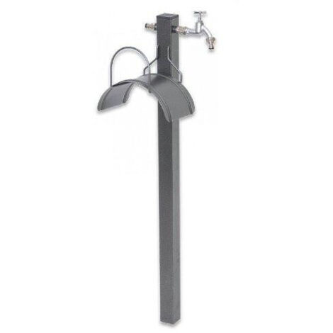 Lem Select – Robinet extérieur en acier peint – Support fixe pour tuyau 1/2 pouce jusqu'à 25M – Connexion rapide standard – Arrosage efficace