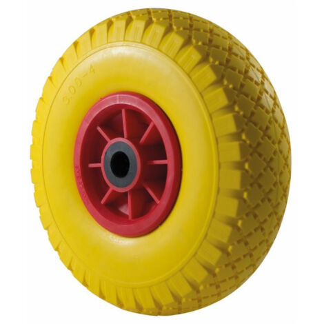 Lem Select – Roue de chariot polyuréthane increvable Ø 250 mm – Moyeu à rouleaux pour transport charges lourdes – Charge max 50 kg – Alésage Ø 20 mm