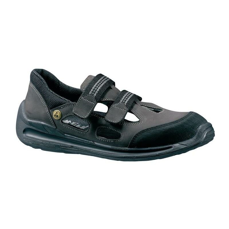Sandale de sécurité Dragster-1240 pointure 41 marron/noire cuir nubuck S1 ESD SRC EN ISO 20345