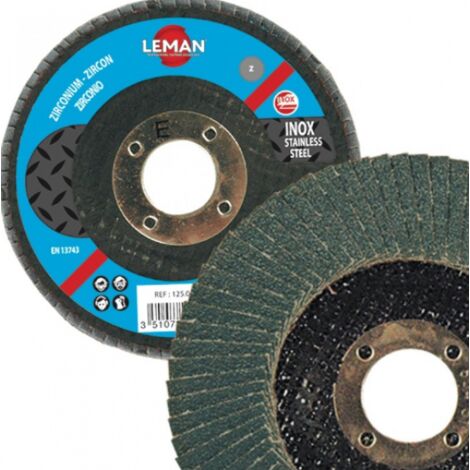 Leman : 1 Disque double lamelles zirconium 125 mm Grain 60