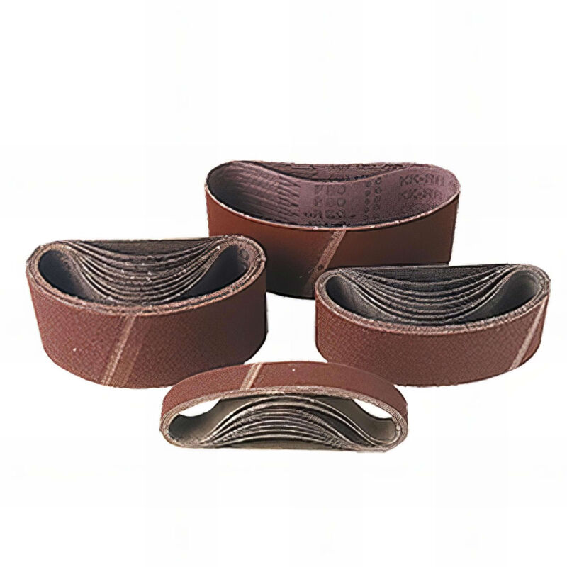 Leman - Lot de 10 bandes toile pour machine portative 75 x 510 mm Gr. 40 pour bois et métal - 75.510.040