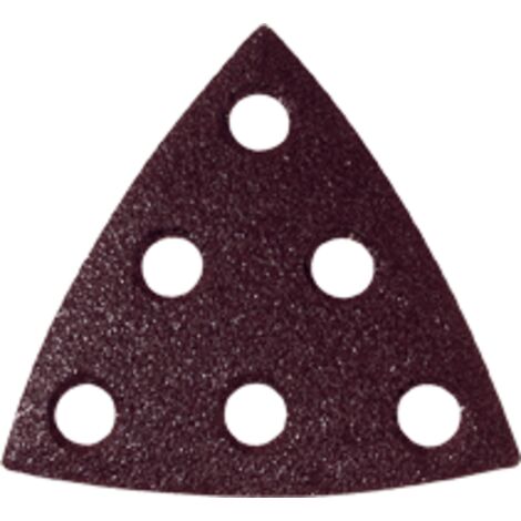 Leman - 50 feuilles abrasives Delta triangle 6 trous Grain 80