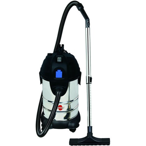 Leman - Aspirateur eau et poussières en inox synchro décolmatage manuel 1400W 30L - LOASP306