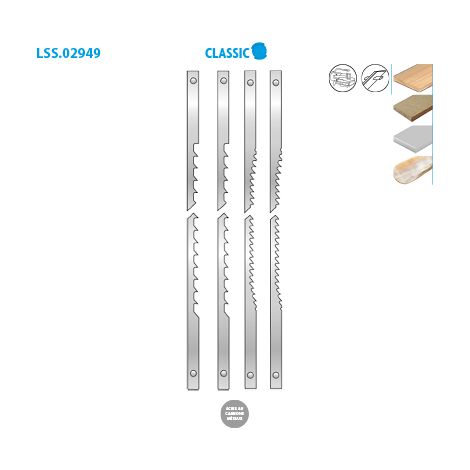 Leman - Assortiment 12 Lames à Chantourner A Ergot