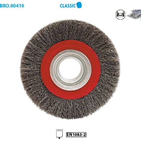 Brosse plate sur tige RBU 8015 6 inox 0,30 PFERD 43106003
