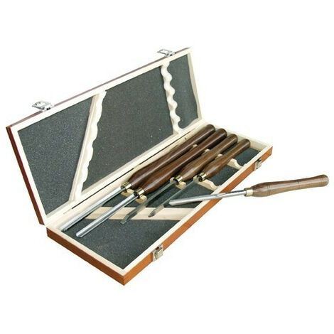 Leman - Caja de madera 5 herramientas de torno - 870.500.05