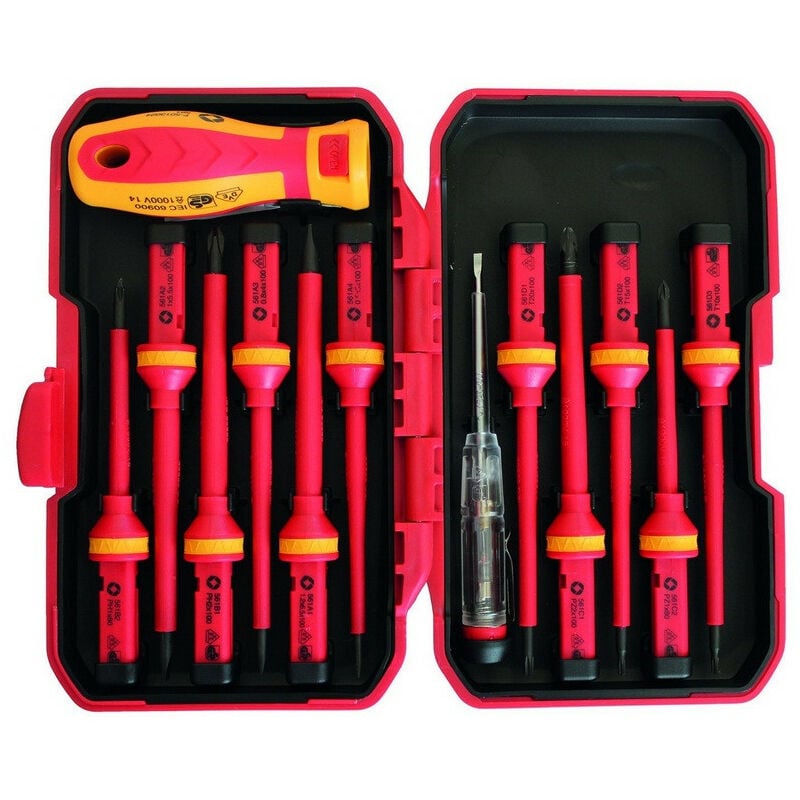 Leman - Coffret de 12 Embouts isolées spécial électricien