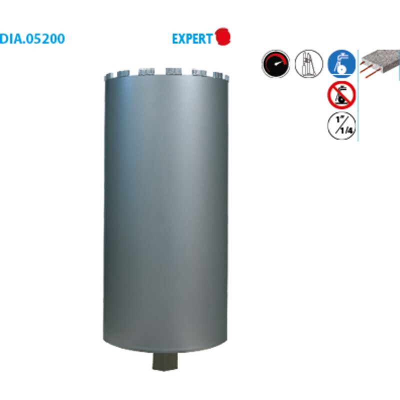 Leman - Couronne Diamantée Segments Béton Armé Diam152