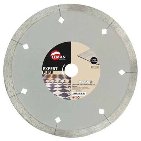 Leman – Disque diamant 250mm – Alésage 30mm – Épaisseur 1,8mm – Coupe précise pour carrelage et faïence – Revêtement Téflon anti-friction