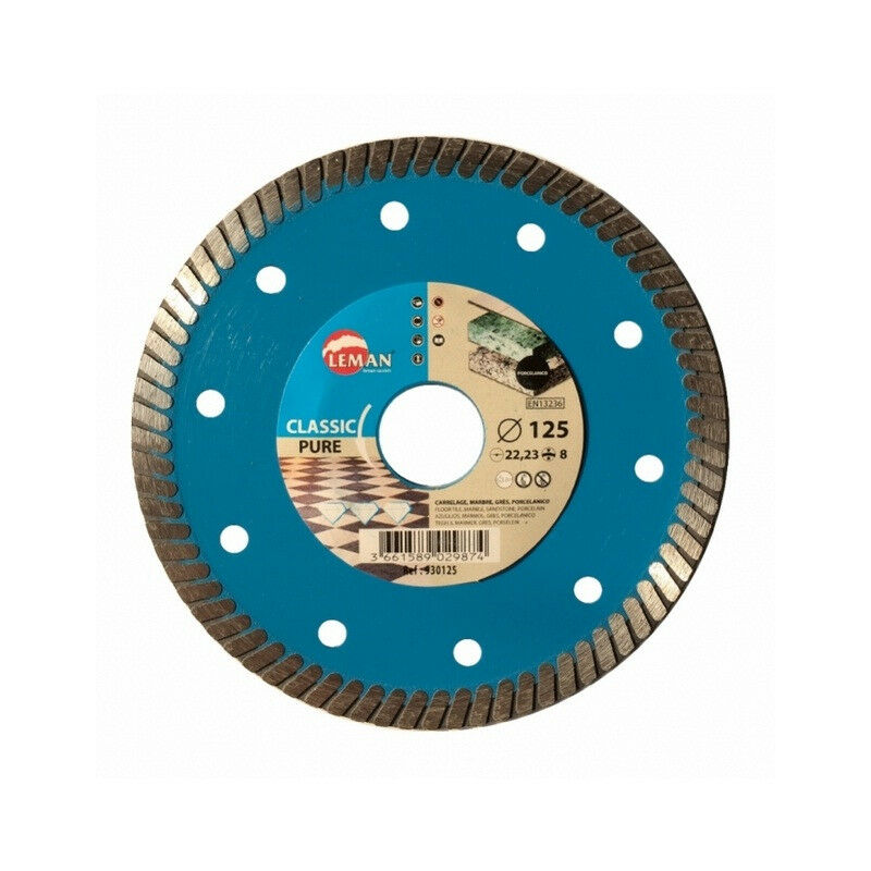 Leman - Disque Diamant Jante Continue Carrelage 230x22,23 Ht 8