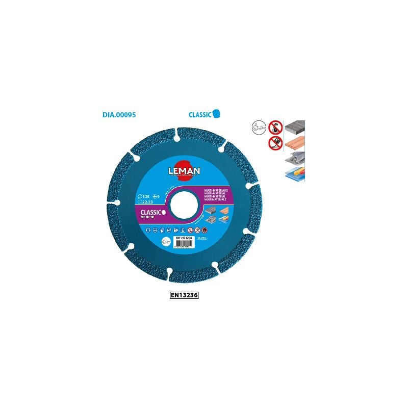 Leman - Disque diamant multi-matériaux Classic