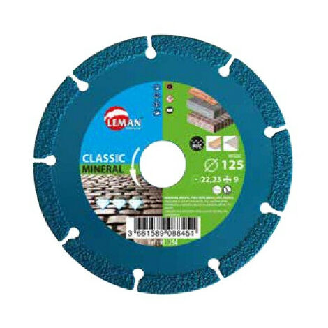 Leman - Disque diamant segments Multi matériaux 22,23x125mm