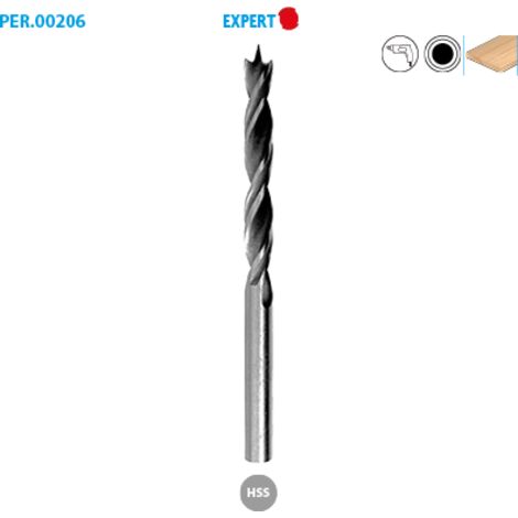 Leman - Foret hélicoïdal HSS bois 3x33x61 mm