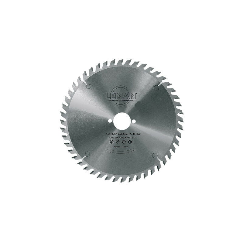 

Leman - Hoja de carburo para festón portátil Ø 160 x 20 mm 60 dientes - 964.160.2260