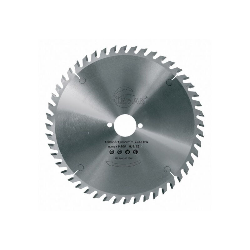 

Hoja de sierra circular D.130 x 20 x espesor 2,6/1,6 mm 36 dientes - Leman