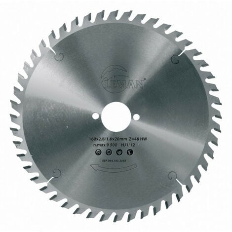 Leman - Hoja de sierra circular D.200 x 15 x espesor 2,8/1,8 mm 48 dientes