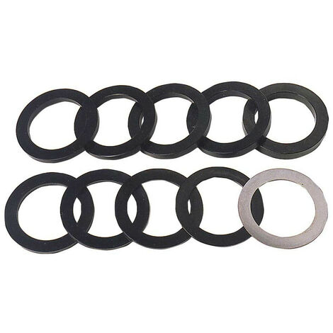 Leman – Jeu de 10 bagues de remplissage 57 mm – Alésage 50 mm – Épaisseur 1 à 10 mm – Bagues calibrées pour précision