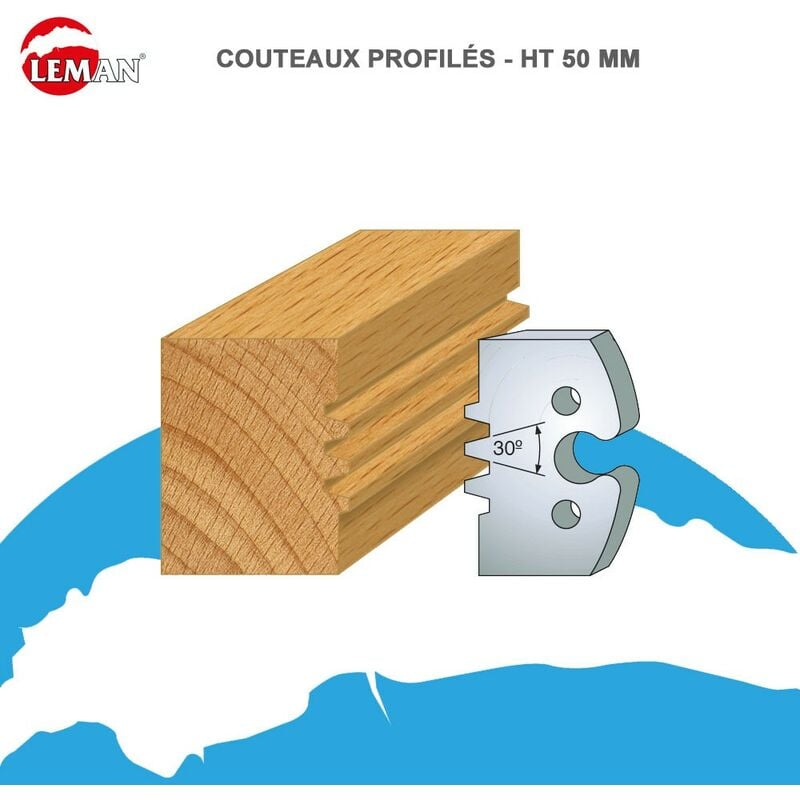 Leman - Jeux 2 contre-fers Classic profil N°246 Haut. 48 Ep. 5,3mm