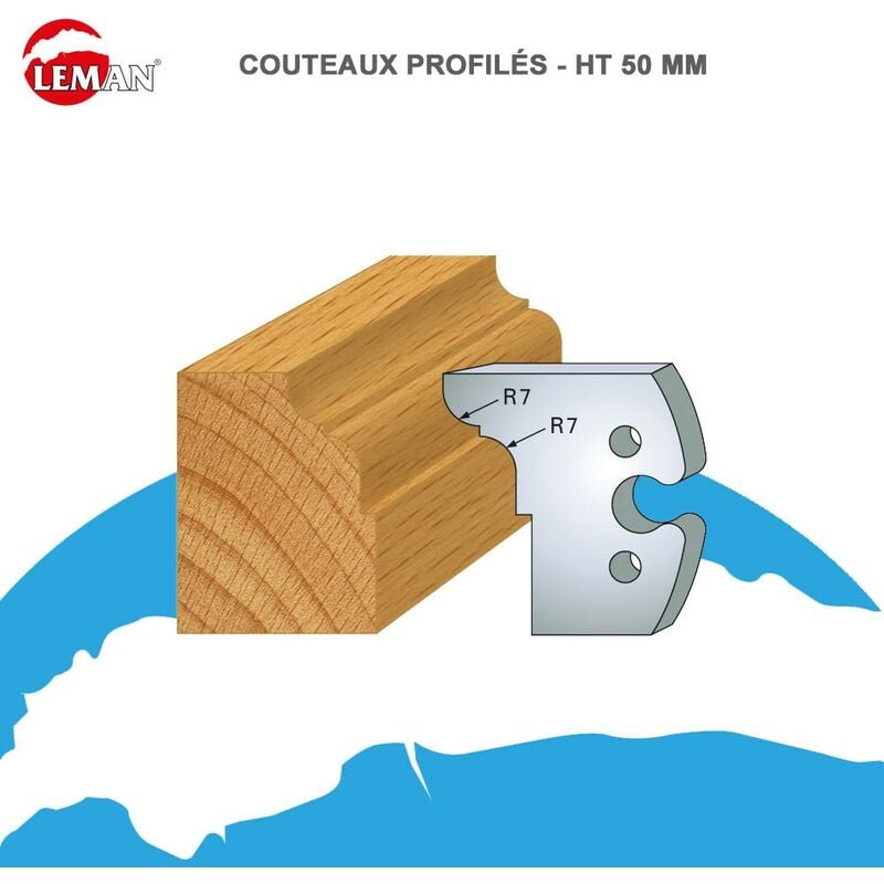Leman - Jeux 2 contre-fers Classic profil N°273 Haut. 48 Ep. 5,3mm