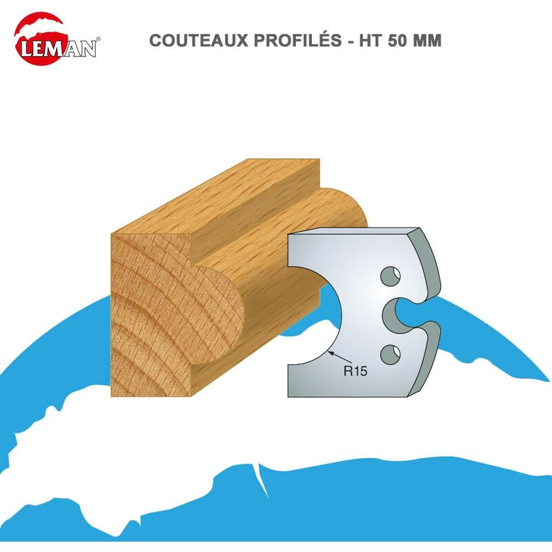 Leman - Jeux 2 contre-fers Classic profil N°227 Haut. 48 Ep. 5,3mm