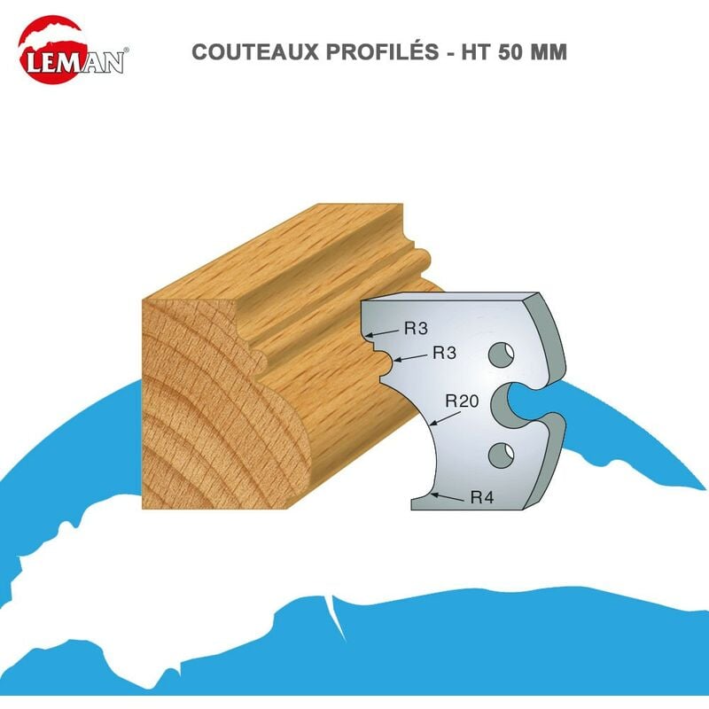 Leman - Jeux 2 contre-fers Classic profil N°243 Haut. 48 Ep. 5,3mm