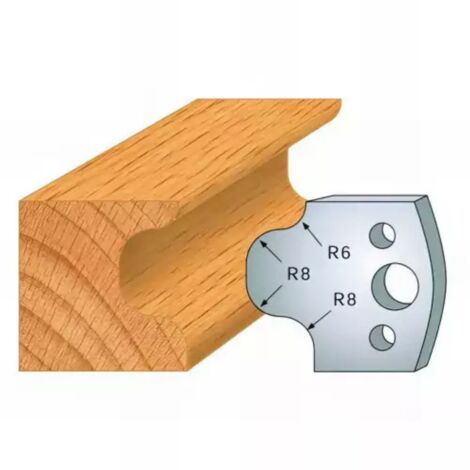 Leman - Jeu de 2 fers profilés acier Ht.40 mm N°056