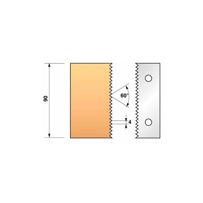 

Leman - Juego de 2 hierros de perfilado N°134 para portaherramientas Ht.90 mm