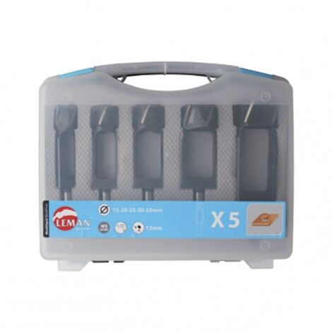 Leman - Juego de 5 brocas de encorchar 13mm de cola - 200.500.05