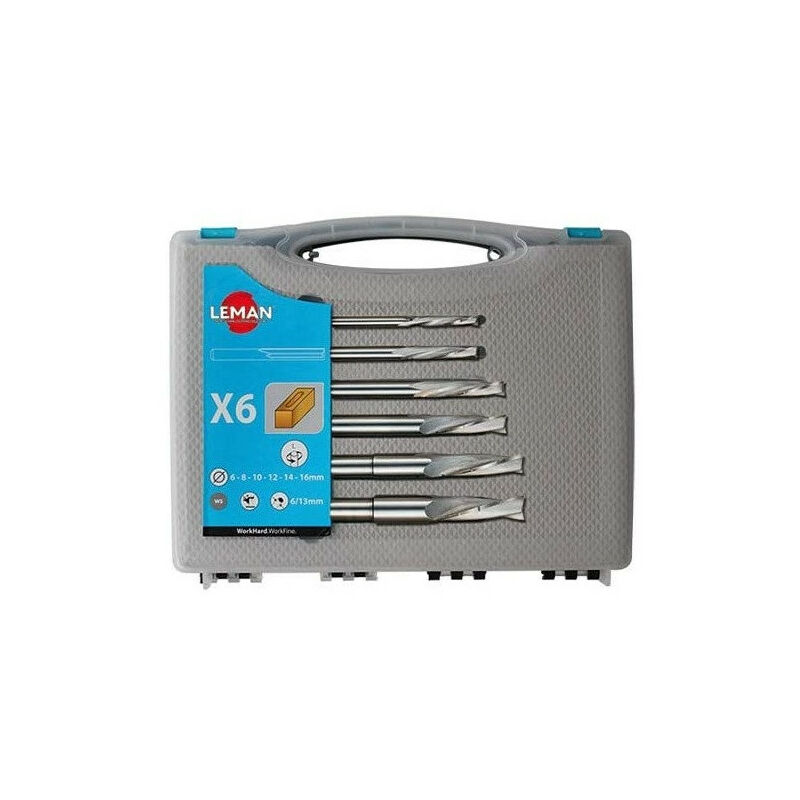 

Leman - Juego de 6 brocas helicoidales para morder a la derecha - 322.500.00