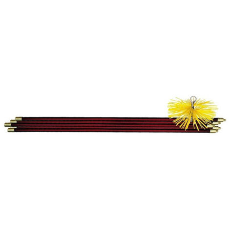 Leman - Kit de ramonage 7 m avec hérisson nylon ø 200mm