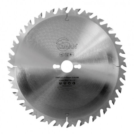 Leman - Lama da taglio in metallo duro con antiritorno 250x30x24z Alt.
