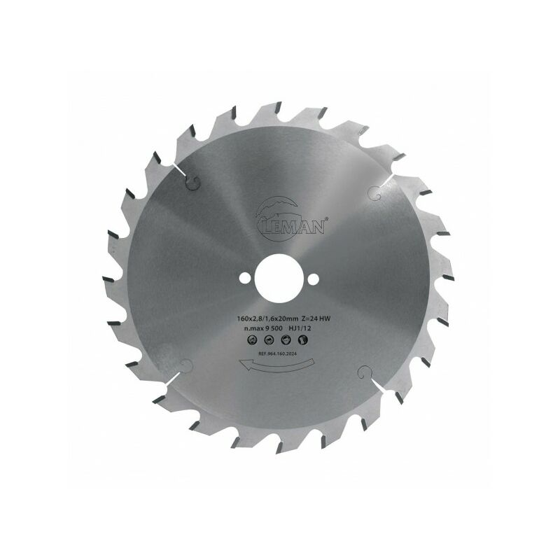 Leman - Lame 160 Z=48 denture Trapeze plate al: 20 mm