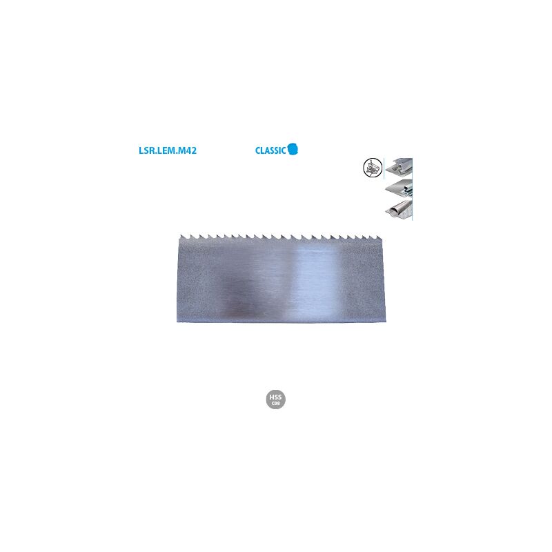 Leman - Lame scie à ruban bi-métal M42 à 8% colbalt Classic Larg. 13 Long. 1140 Ep. 0,65 pas (tpi) 6/10