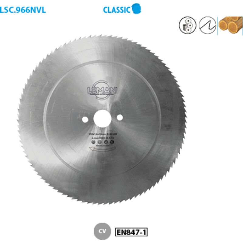 Leman - Lame Acier 600x4,0x45 96 Denture Couchee