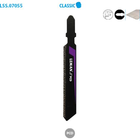 Leman – Lame de scie sauteuse 55 mm – Concrétion diamant pour fibro-ciment, carrelage et fonte – Coupe précise et nette