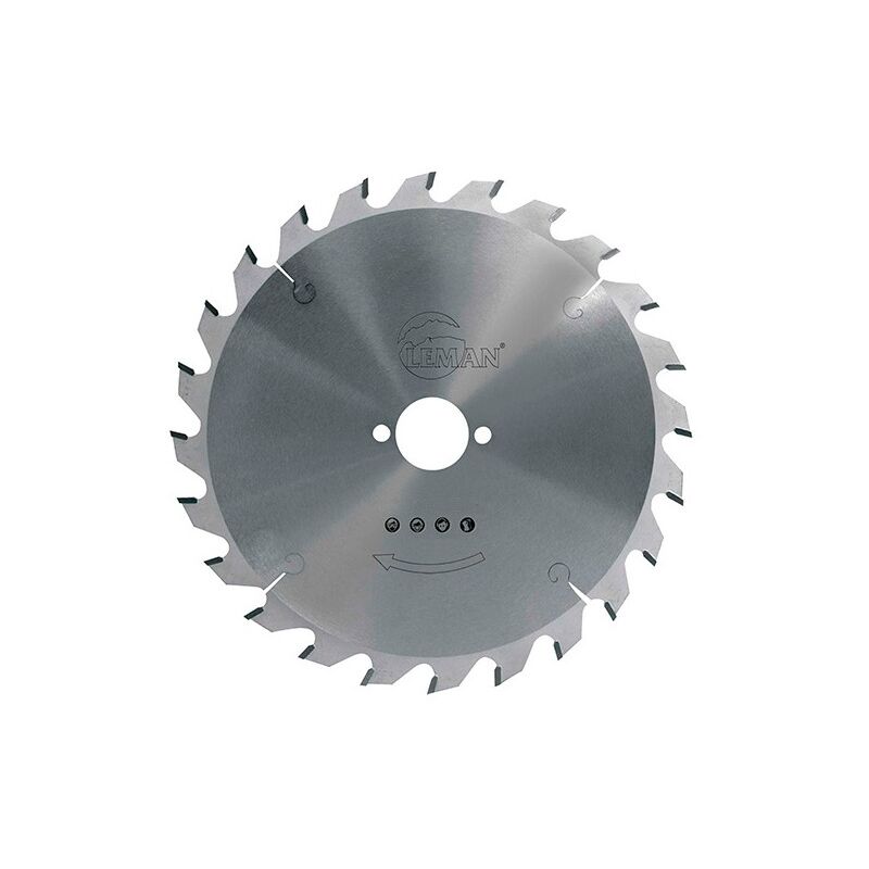 Leman - Lame carbure pour portative d. 165 x Al. 20 mm - x 24 dents alt. pour bois 964.165.2024