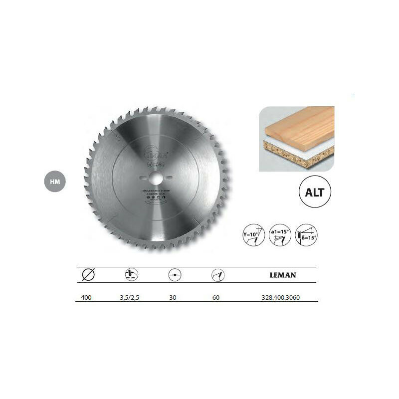 Leman - Lame Carbure Mise à Format 400x30x60z Alt. / Bois