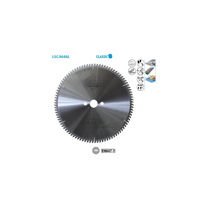 Leman - Lame scie circulaire métaux non ferreux Classic ø 150 Alésage 20 Ep. 2,6/2,0 Nbrnts 42