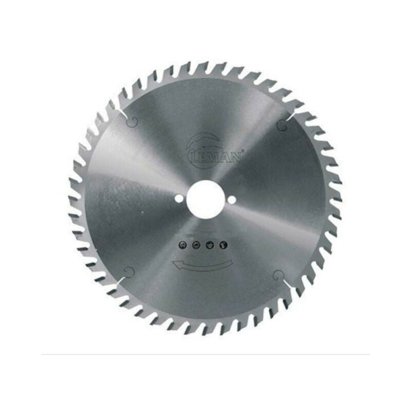 Leman - Lame carbure 305 Z=80 négative - coupe alu