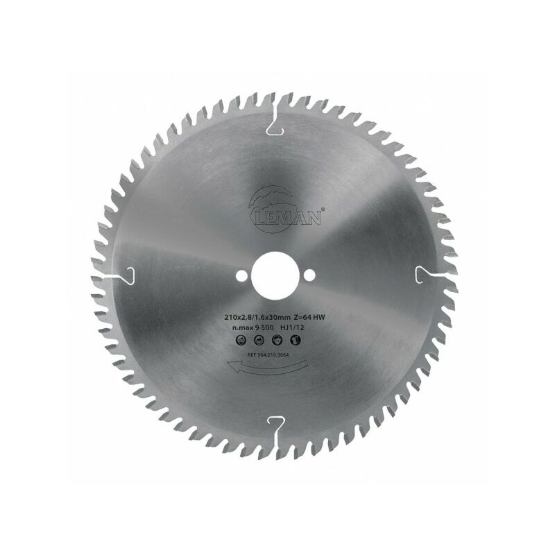 Leman - Lame carbure 210 z=48 - finition