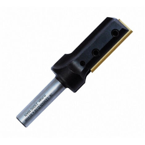 Leman – Mèche à rainer à plaquette 10 mm – Longueur utile 20 mm – Queue 8 mm – Pour bois dur et panneaux recomposés – Coupe réversible
