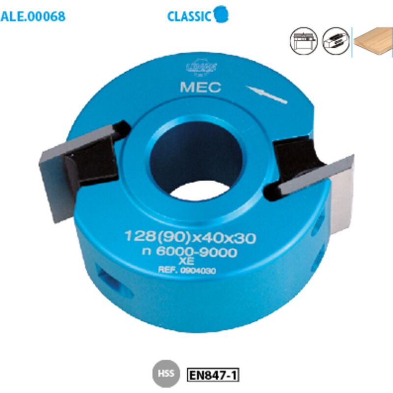 Portautrice da profilare - 40mm Classic ø 68 Diametro interno 20 Altezza 40 Numero di tagli 2